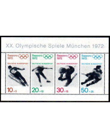 Olimpiadas Alemanha Bundespost 1972 Olimpíada de Munique 37.085 Novo