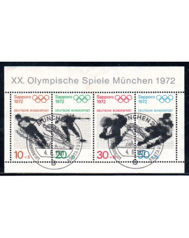 Olimpíadas Alemanha Bundespost 1972 Olimpíada de Munique 37.086 Carimbado
