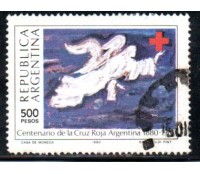 Argentina 1980 Centenário da Cruz Vermelha 37.090 Carimbado