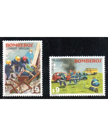Uruguai 2000 Bombeiros série 37.101 Mint