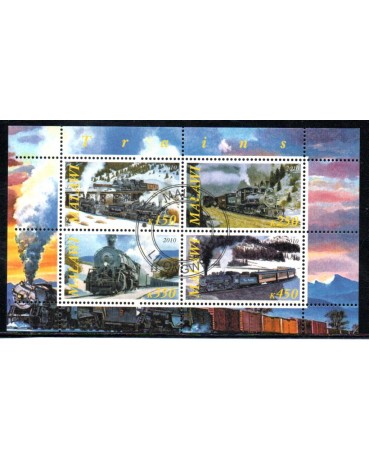 Locomotivas Malawi 2010 Trens 37.112 Carimbo CTO
