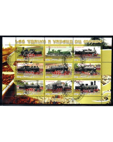 Locomotivas Djibouti 2010 Trens a Vapor do Mundo 37.121 Carimbo CTO