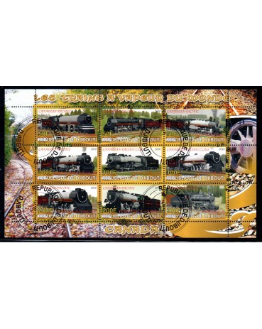 Locomotivas Djibouti 2010 Trens a Vapor do Mundo 37.123 Carimbo CTO
