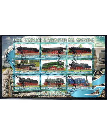 Locomotivas Djibouti 2010 Trens a Vapor do Mundo 37.124 Carimbo CTO