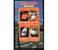 Locomotivas Ruanda 2009 Trens 37.129 Carimbo CTO