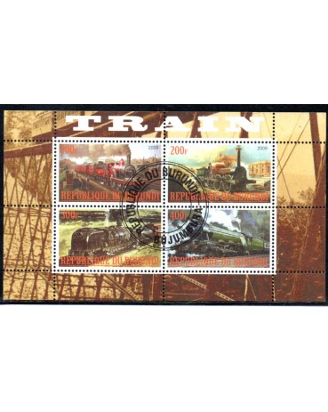 Locomotivas República do burundi 2009 Trens 37.133 Carimbo CTO