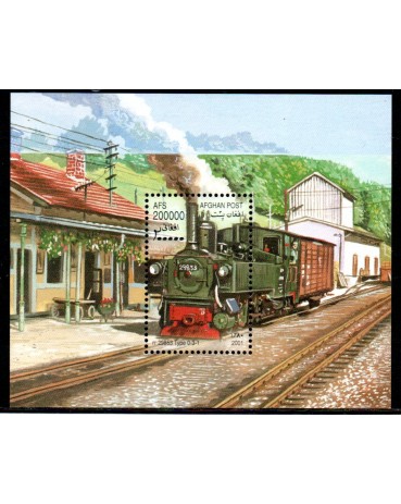 Locomotivas  Afeganistão 2001 Trens 37.136 Novo com goma
