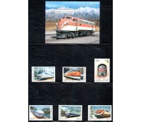 Locomotivas República do Congo 1999 - 37.144 Mint