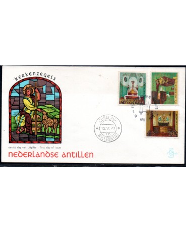 Holanda 1970 Fdc Natal 37.155 Com 3 selos, lindos