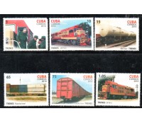 Locomotivas Cuba 2010 - 37.183 Mint "Um selo falta um Picote" 