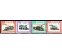 Locomotivas Cuba 1987 Carimbados 37.189