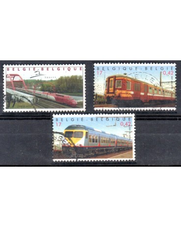 Locomotivas Bélgica 2001 Carimbados 37.199
