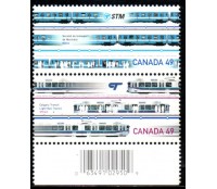 Locomotivas Canadá Série 3 selos 2004 Mint 37.202