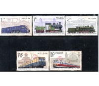Locomotivas Canadá Conjunto com 5 selos novos 37.204