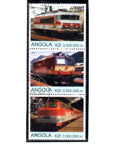 Locomotivas Angola 2000 Carimbo CTO 37.217