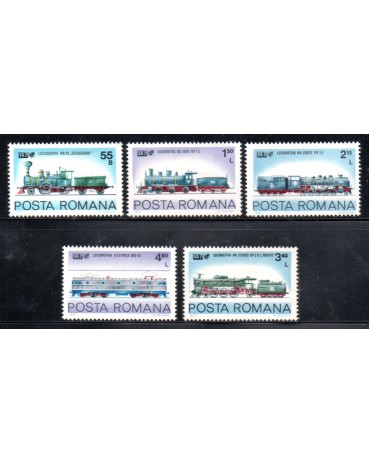 Locomotivas Romênia 1979 Mint 37.223