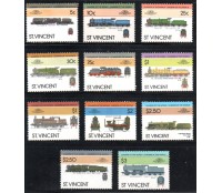 Locomotivas São Vicente 1985 Conjunto com 11 selos -  Mint 37.225