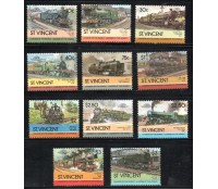 Locomotivas São Vicente 1985 Conjunto com 11 selos -  Mint 37.227