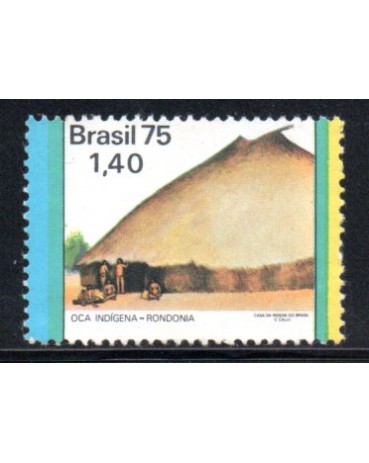 C883 Habitações no Brasil "O homem e o meio" A/D 1975 Mint 2932