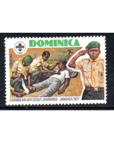 Escotismo Dominica 1971 Jamboree na Jamaica 1c - Mint 37.234