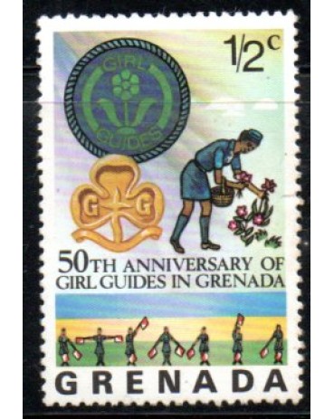 Escotismo Grenada 50 anos do escotismo feminino 1/2c - 37.236 Novo
