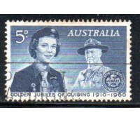 Escotismo Austrália 1960 - 50 anos do escotismo feminino 37.237 Carimbado