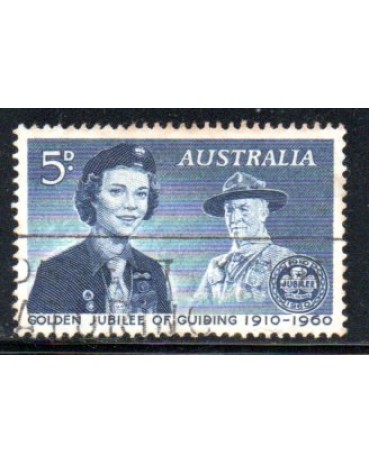 Escotismo Austrália 1960 - 50 anos do escotismo feminino 37.237 Carimbado