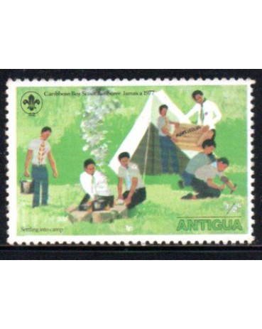 Escotismo Antígua Jamboree 1977 no Caribe - Jamaica 1/2c 37.240 Mint