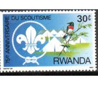 Escotismo Ruanda 1983 75º Aniversário do Escotismo 30c - 37.243 Mint