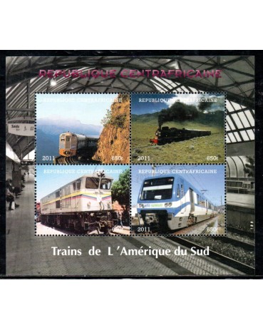 Locomotivas República Centroafricana 2011 Mint 37.259