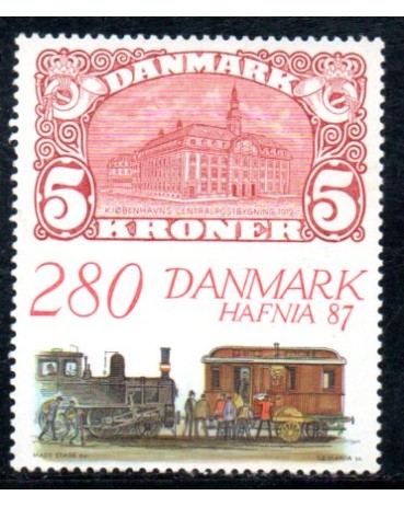 Locomotivas Dinamarca 1987 Mint 37.289