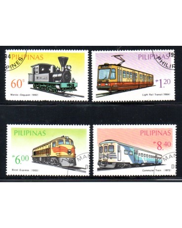 Locomotivas Filipinas 1972 Carimbados 37.292