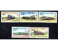 Locomotivas República Centroafricana Carimbo CTO 37.311