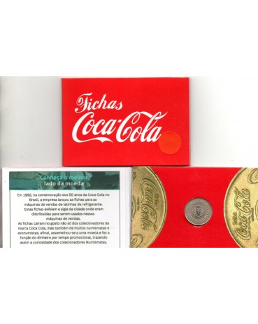 Blister da Coca-Cola com ficha PA 37.735