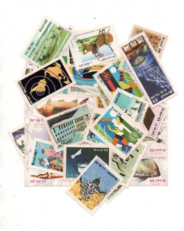 1988 - 36 Selos Comemorativos Mint 37.739 Somente Selos