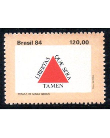 C1425 Bandeiras dos Estados do Brasil - Minas Gerais 37.749 Novo com goma total 