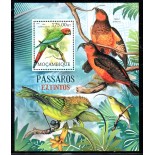 Moçambique 2012 Bloco Mint Periquitos 37.754