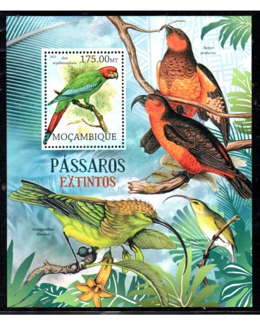 Moçambique 2012 Bloco Mint Periquitos 37.754