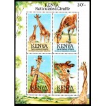 Quênia Girafas bloco novo com goma 37.755