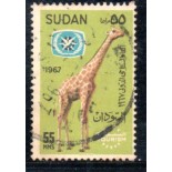 Sudão 1967 Girafa 37.758 Carimbado