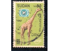 Sudão 1967 Girafa 37.758 Carimbado