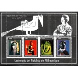Cuba 2002 Bloco Centenário do Nascimento de Wifredo Lam 37.770 Mint