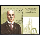Cuba Bloco1993 Novo, 80 Anos da Morte de Rudolf Diesel 37.774