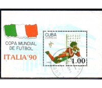 Cuba 1990 Copa Mundial de Futebol na Itália 37.778 Carimbado