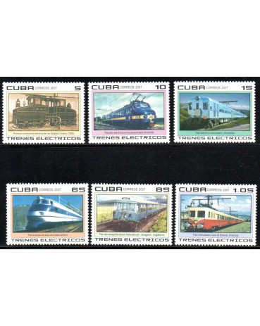 Locomotivas Cuba 2007 Trens Elétricos 37.792 Mint