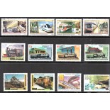 Locomotivas Cuba 11 selos mint e 01 carimbado 37.796