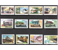 Locomotivas Cuba 11 selos mint e 01 carimbado 37.796