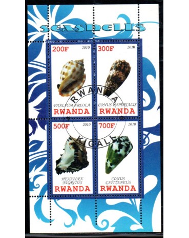 Ruanda 2010 Bloco Carimbo CTO 37.814