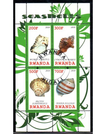 Ruanda 2010 Bloco Carimbo CTO 37.815