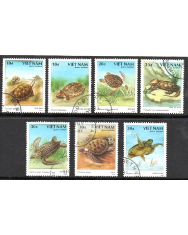 Vietnam 1988 Tartarugas 37.822 Carimbados
